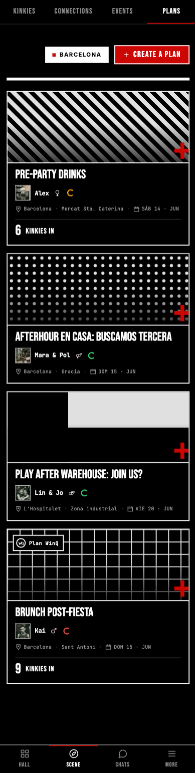 Plans — app screen